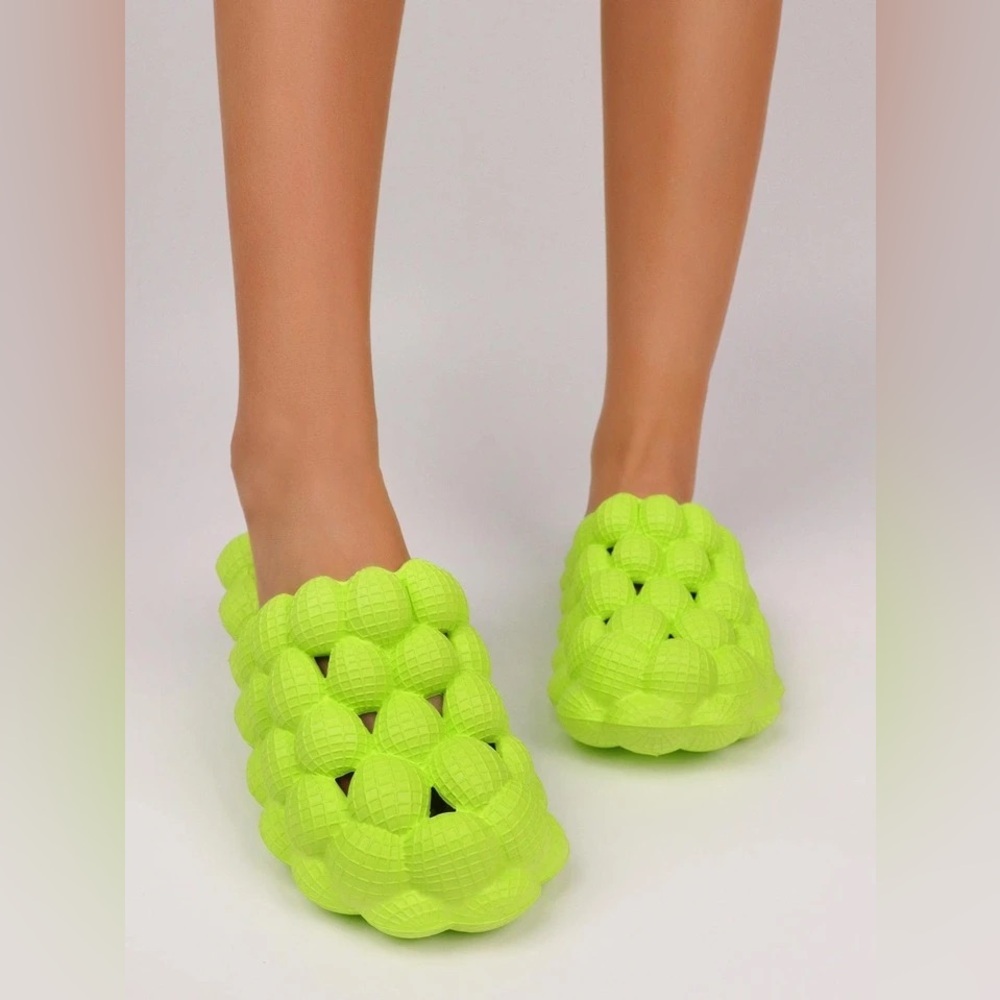 Bubble Slides | Cloud Patterned Super Chunky Platform Puff Sandal/Slides | NEW!!